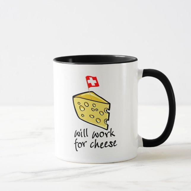 Taza Trabajará para el queso (Derecha)