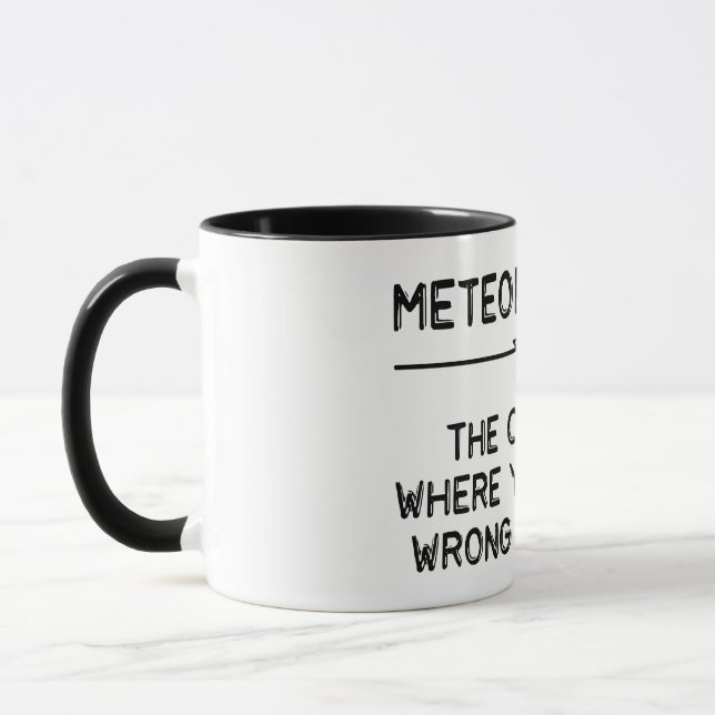 Taza Trabajo de meteorólogo (Izquierda)