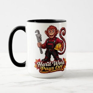 Taza Trabajo Duro Personalizado Da Sus Frutos Mascota M