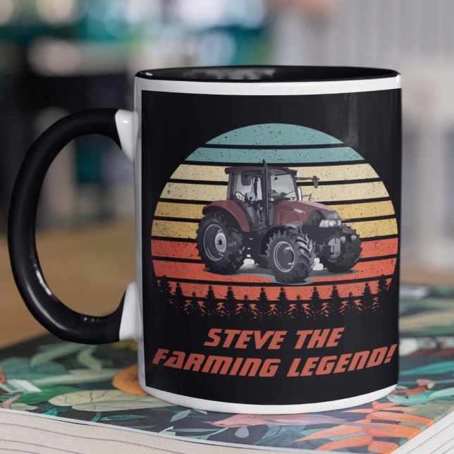 Taza Tractor de leyenda agrícola personalizado Guay Ret (Subido por el creador)