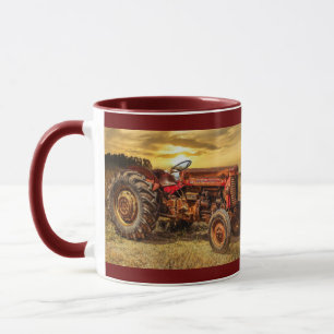 Taza Tractor rojo
