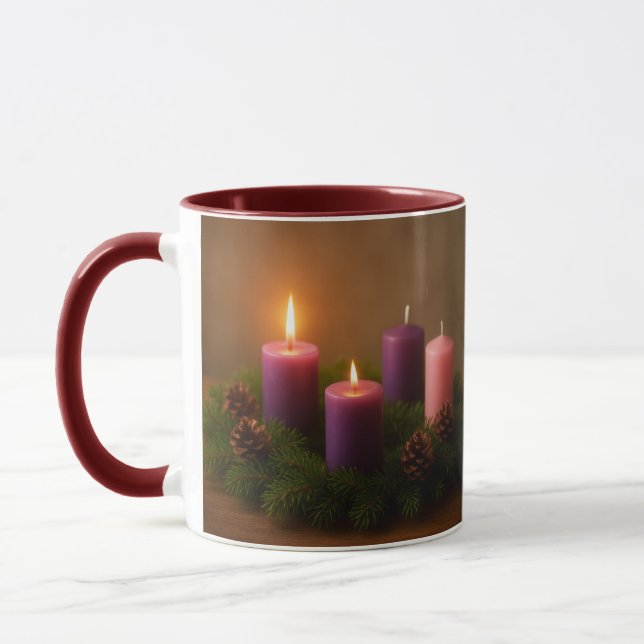 Taza Traditional Advent Wreath Second Sunday (Izquierda)