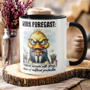 Taza Traer humor a la rutina del día de trabajo - café 