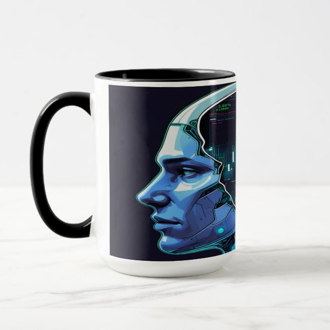 Taza Tráfico de café de la mente - alimenta tu mercado (Izquierda)