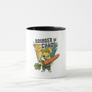 Taza Tragaedor de Conejo Enfadado Lindo
