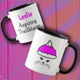 Taza Trailblazer de gato pequeño de personalizable