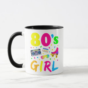 Taza Traje de fiesta de cumpleaños de chica de los 80 G