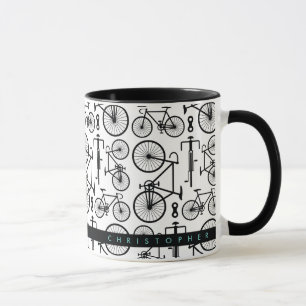 Taza Trama de diseño moderno en blanco y negro