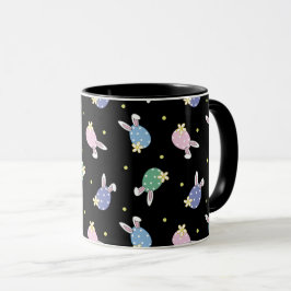 Taza Trama de huevos de pascua negra y pastoral
