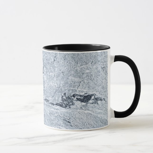 Taza Trama de patrón de piedra de mármol (Derecha)