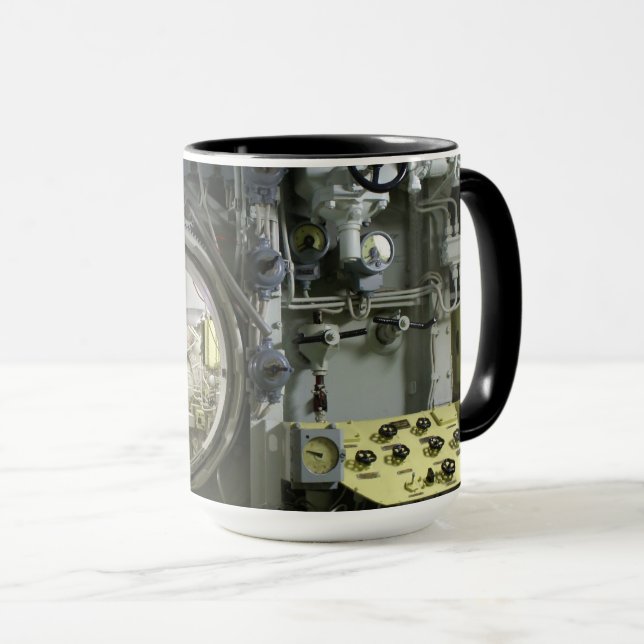 Taza tramar un antiguo submarino retro (Anverso derecho)