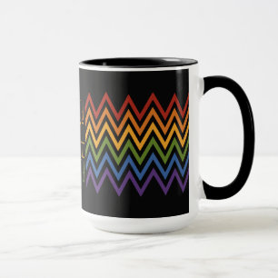 Taza Tramas de personalizado del patrón de cheurón arco