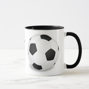 Taza Tramo de café del patrón de bolas de fútbol