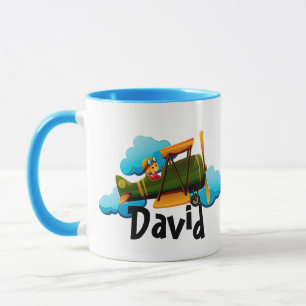 Taza Trampa de café de avión personalizada