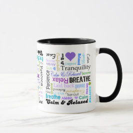 taza tranquila y de relajación del Tensión-alivio