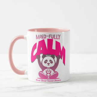 Taza Tranquilidad, corazón lleno, como un panda pacífic