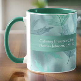 Taza Tranquilo Leafy Verde azulado Shimmer Psychotherap