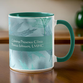 Taza Tranquilo Leafy Verde azulado Shimmer Psychotherap