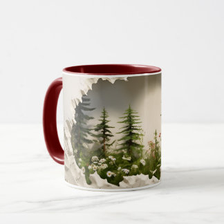 Taza Tranquilo Sendero Forestal Cerámico Café Mug ☕