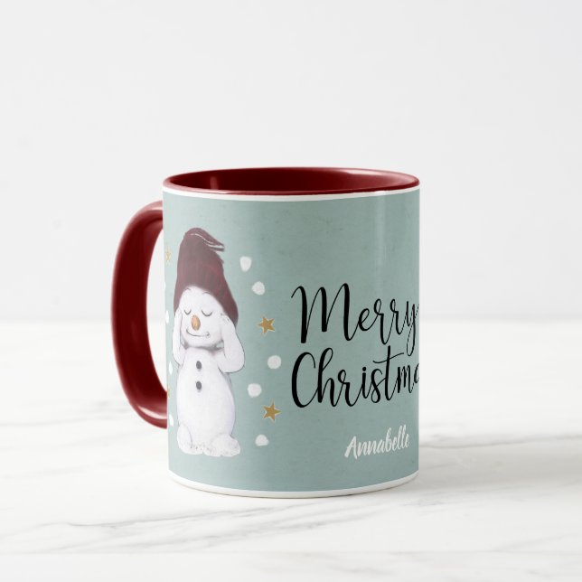 Taza Tranquilos y tranquilos Navidades azules de invier (Anverso izquierdo)