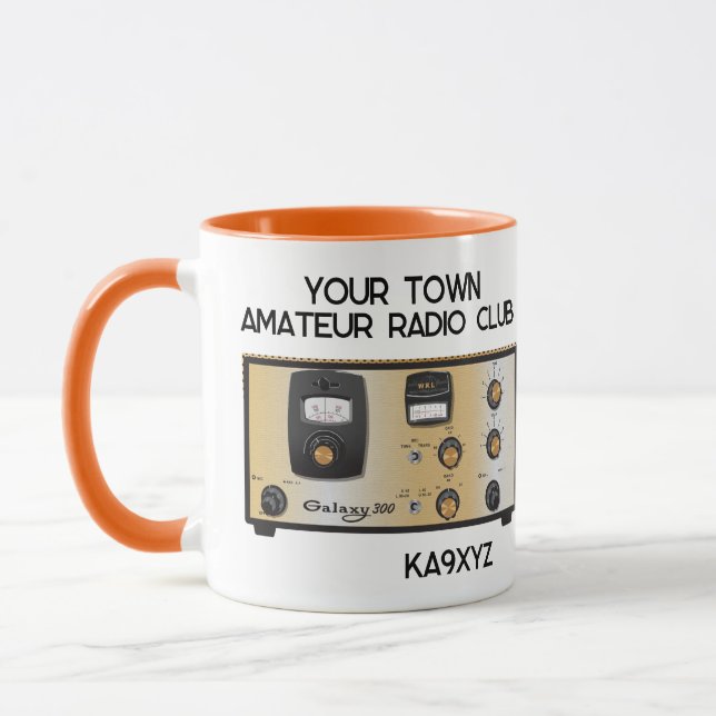Taza Transceptor de radio clásico WRL Galaxy 300 (Izquierda)