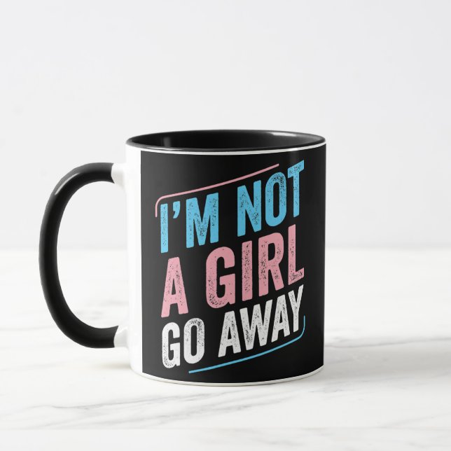 Taza Transexual No soy Chica, vete, despido del Orgullo (Izquierda)