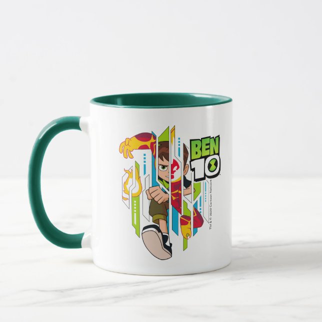 Taza Transformación del ADN de Ben 10 Heatblast (Izquierda)