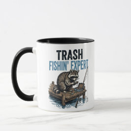 Taza Trash Fishin' Expert Raccoon