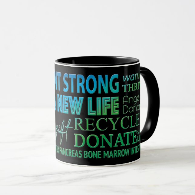 Taza Trasplante de fuerte donación de órganos (Anverso derecho)