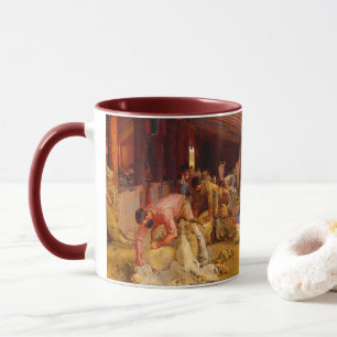 Taza Trasquilando los carneros Tom Roberts 1890 Arte au