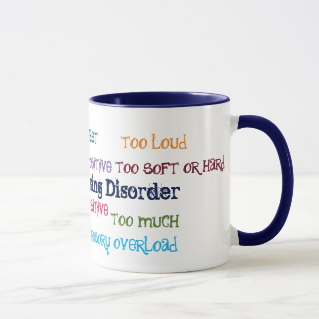 Taza Trastorno del procesamiento sensorial Café Mug (Derecha)