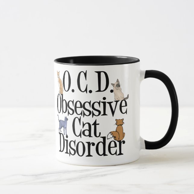 Taza Trastorno obsesivo del gato (Derecha)
