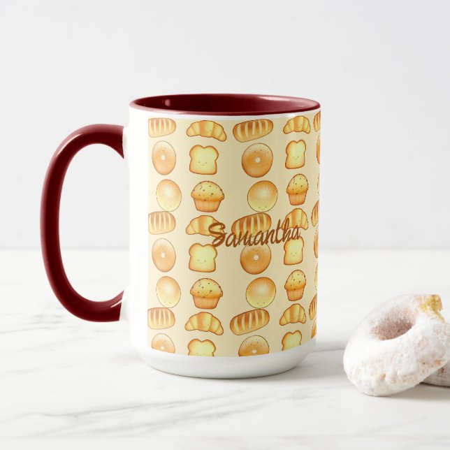 Taza Tratamientos de pan de panadería (Con donut)