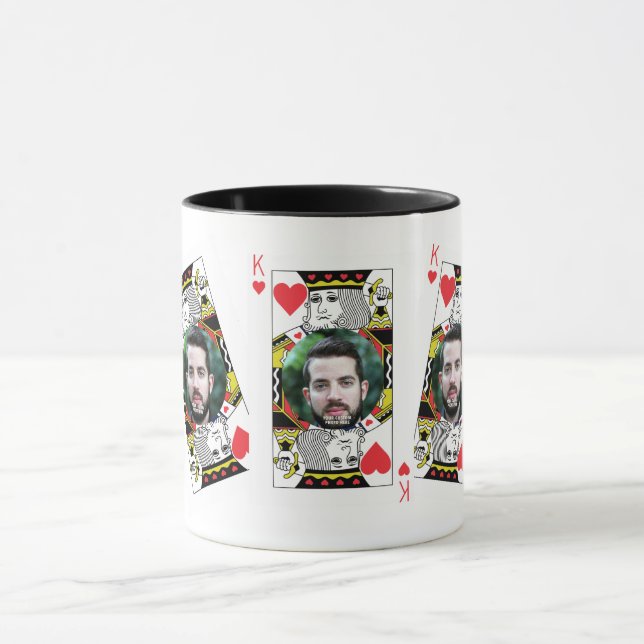 Taza Tratar a papá como Collage de fotos personalizado  (Centro)