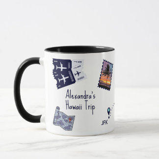 Taza Traveler Trip Memories Personalized