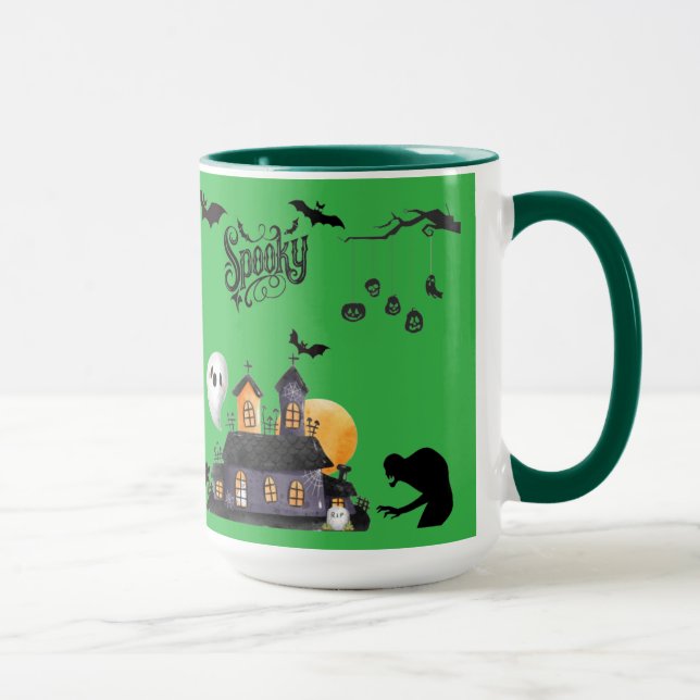 Taza Travesura a la luz de la luna kelly verde (Derecha)
