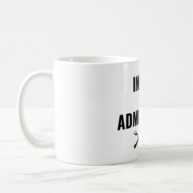 Taza traviesa o admirable "de la oficina" (Izquierda)