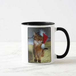 Taza traviesa o Niza del gatito de Santa