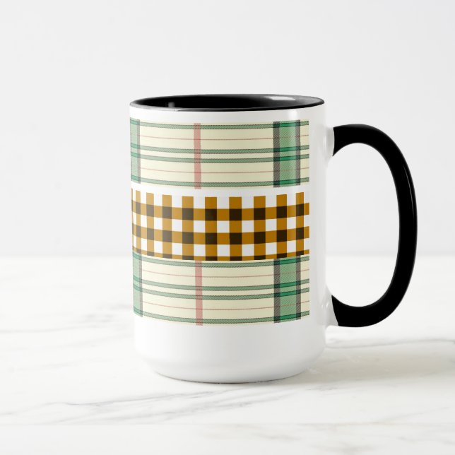 Taza Trazo de patrón de franjas (Derecha)