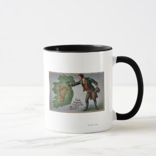 Taza Tréboles de ofrecimiento del irlandés a Irlanda