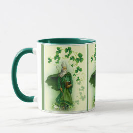 Taza Tréboles verdes irlandeses del día de St Patrick
