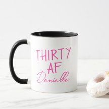 TREINTA AF 30th Birthday Funny Personalizado