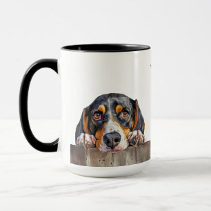 Taza Trek Walker Coonhound Dog Mug