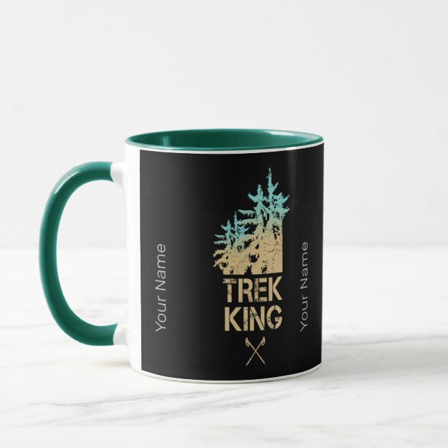 Taza Trekking y senderismo Diseño Forestal al Aire Libr (Izquierda)