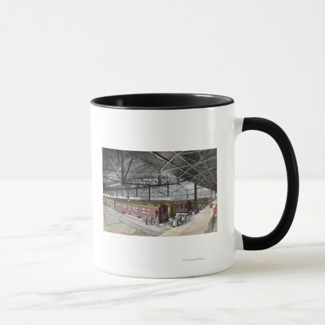 Taza Tren compartido en la estación de Union (Derecha)