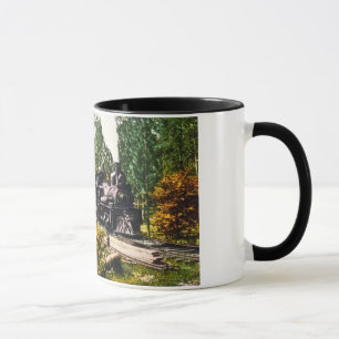 Taza Tren de registración en la montaña del hierro,