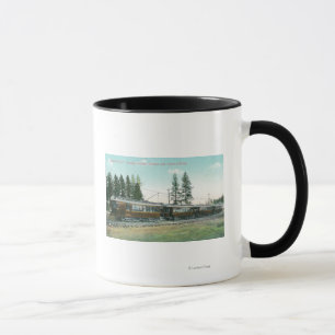 Taza Tren del aviador del Shoshone apagado a Spokane