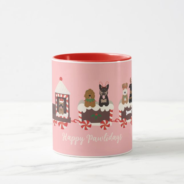 Taza Tren navideño navideño feliz de los Navidades de p (Centro)