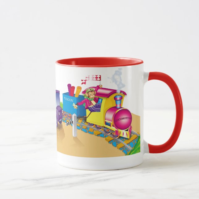 Taza tren y coche (Derecha)