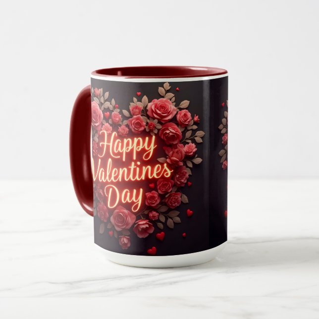 Taza Trendy Beautiful Luxury Floral Love Collection (Anverso izquierdo)